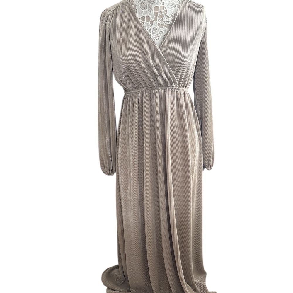Baltic Born Taupe Long Sleeve Dress